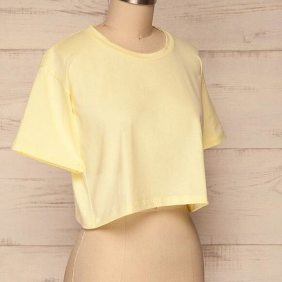 Bp Yellow Crop T-Shirt - Picture 1 of 12